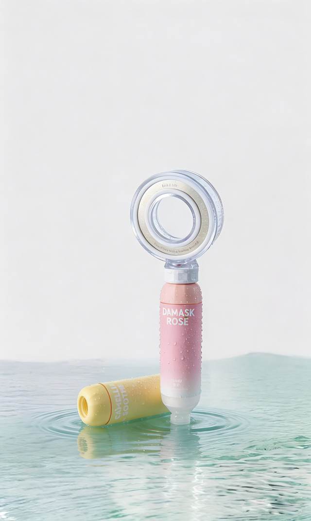 粉色香氛过滤花洒